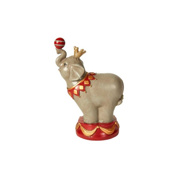 Sparegris Elefant Grey/Red 15x22 cm