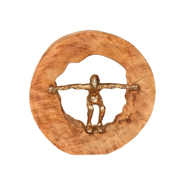 Speedtsberg Nature Antic Figur M/Alu Mand D28 cm