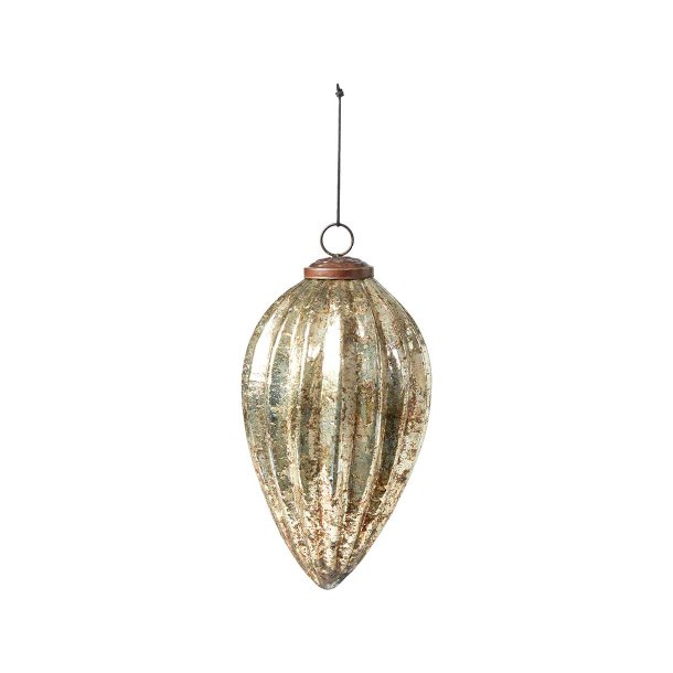 Speedtsberg Ornament Glas Kogle Antique Gold 17 cm