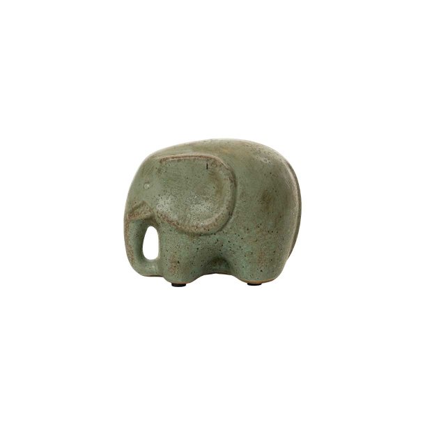 Elefant Terracotta Spring Green 17x12x13 cm