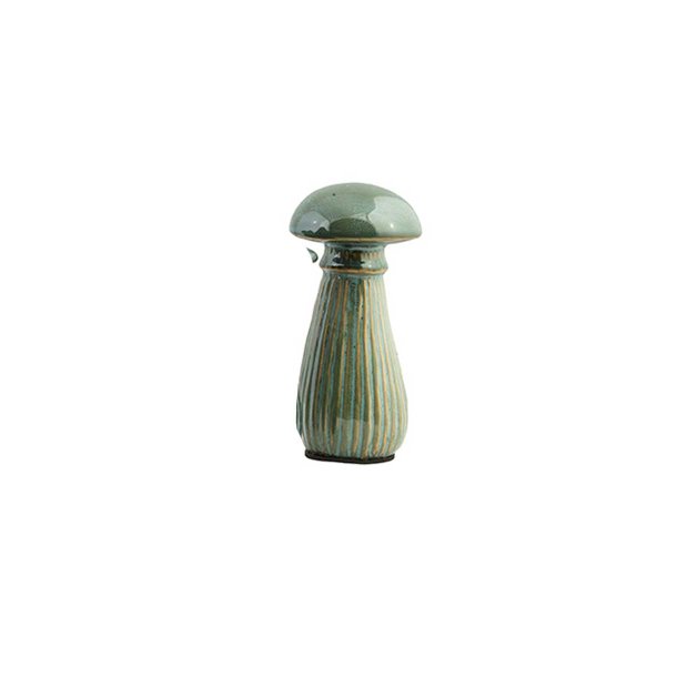 Mushroom Keramik Green Blank 14 cm