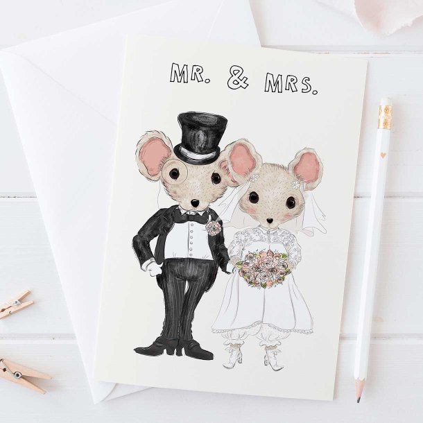 Telegram Mr. &amp; Mrs. Brudepar A5