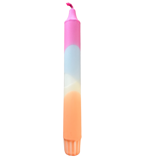 AHNE Stearinlys Pink/Orange