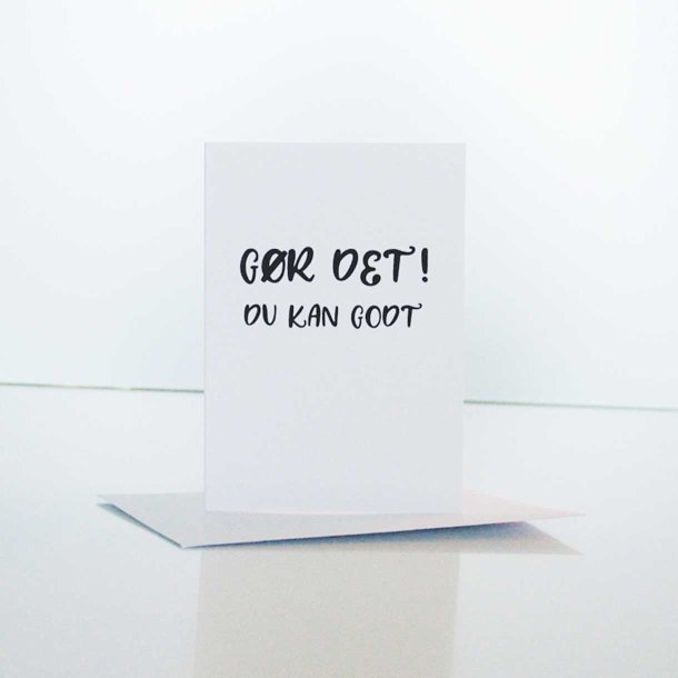 Wrtz Design A6 Kort Gr Det Du Kan Godt