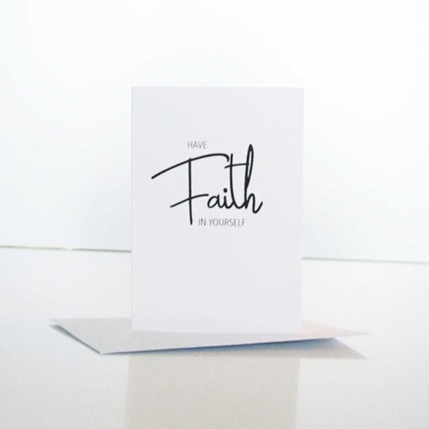 Wrtz Design Blomsterkort Have Faith In Yourself