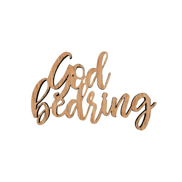 Buket Skilte Tr God Bedring 8x4 cm