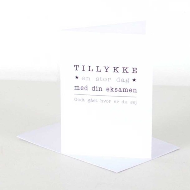 Wrtz Design Blomsterkort Tillykke Med Din Eksamen